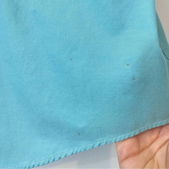 Miller Performance 100% Organic Cotton Size 2XT Teal Blue Short Sleeve Shirt - Picture 13 of 16